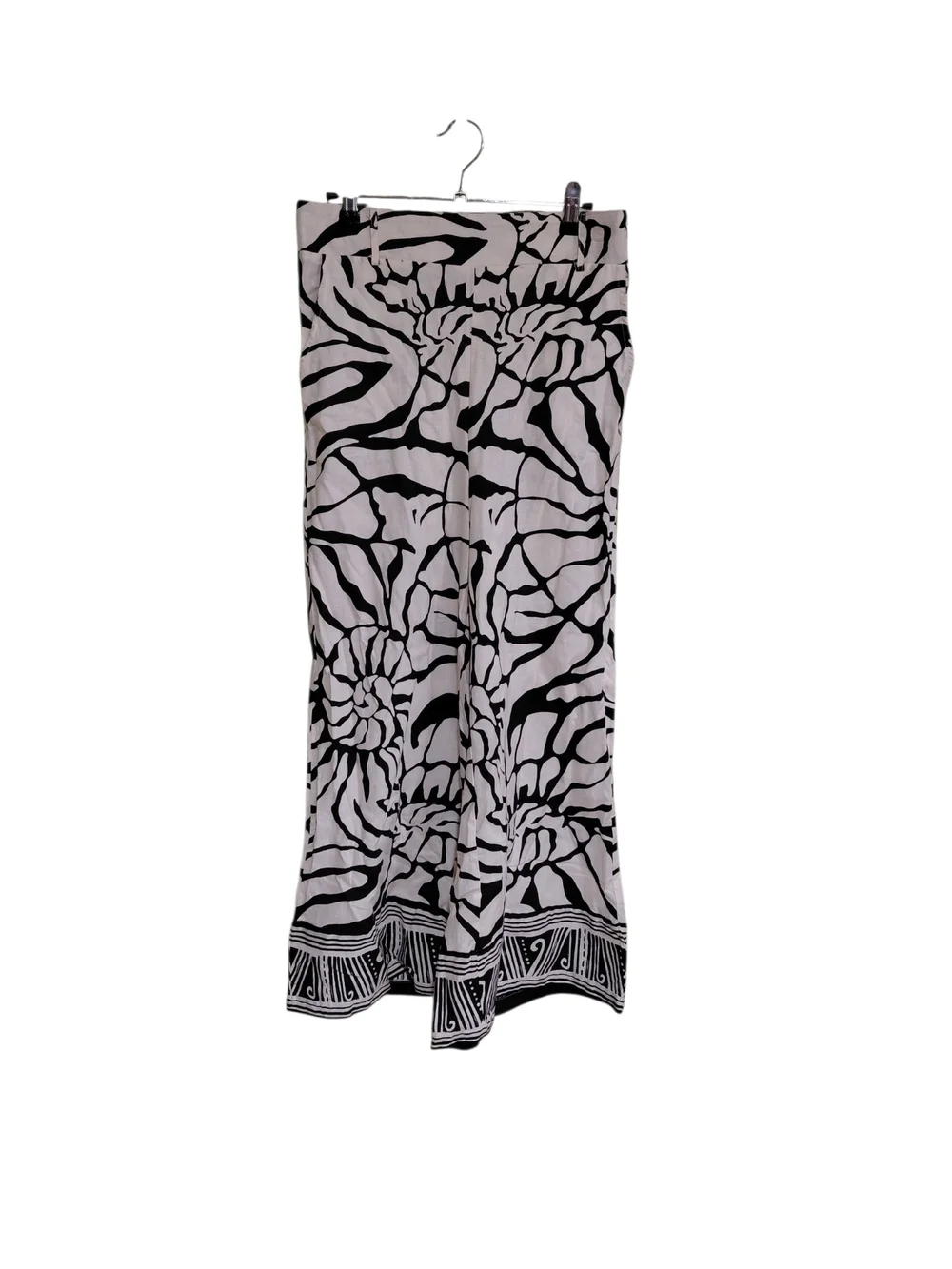 Rachel Zoe Black and White Wide-Leg Jumpsuit Pants